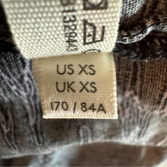 Free People Blooms For You Blouse Size XS Black Intimately Oversized Sleep Flowy - Picture 15 of 15